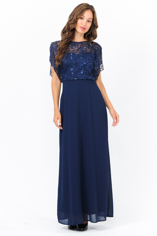 3034 VESTIDO MARCA CAPRICHO COLOR AZUL
