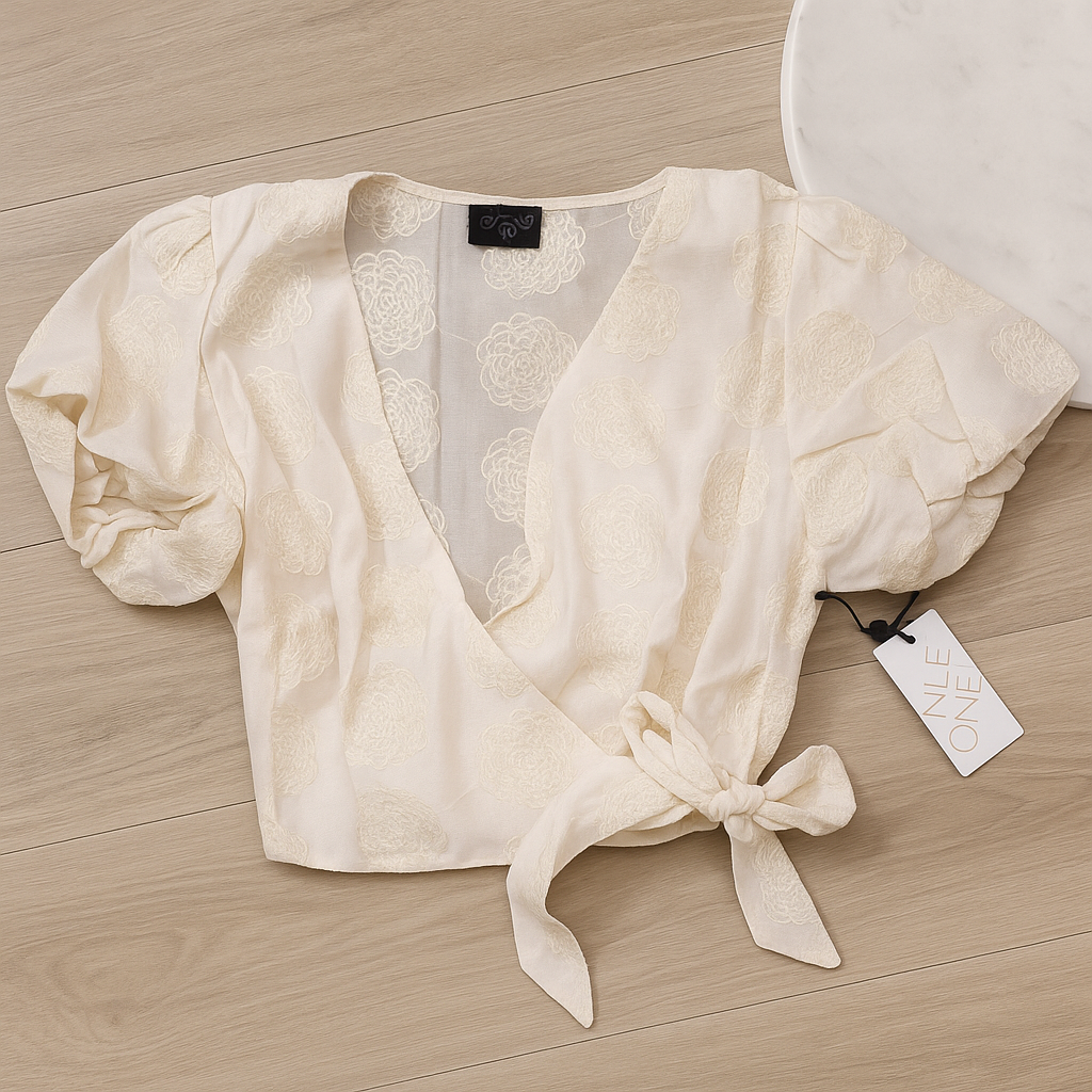 42853TL BLUSA MARCA MILK HONEY COLOR BEIGE