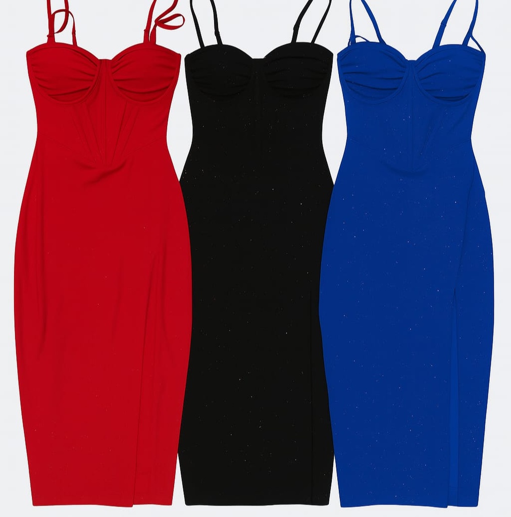 CD55380 VESTIDO MARCA LOVESOME COLOR ROJO