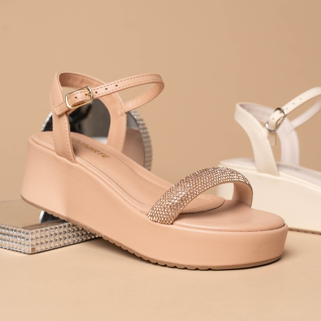 167009 Viamarte Sandalia Beige Napa