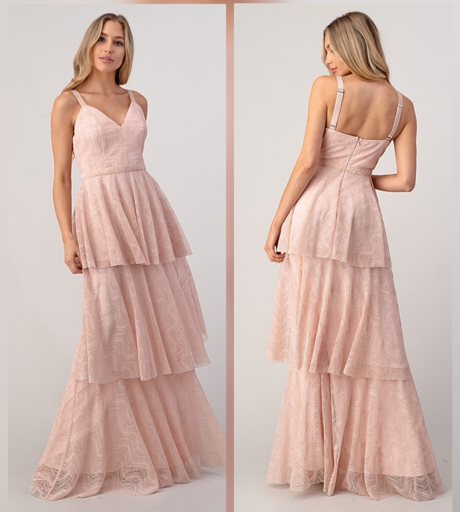 1608 MINUET VESTIDO LARGO ROSADO