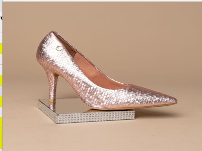 1184.1501 VIZZANO ZAPATO ROSA METAL FAVO