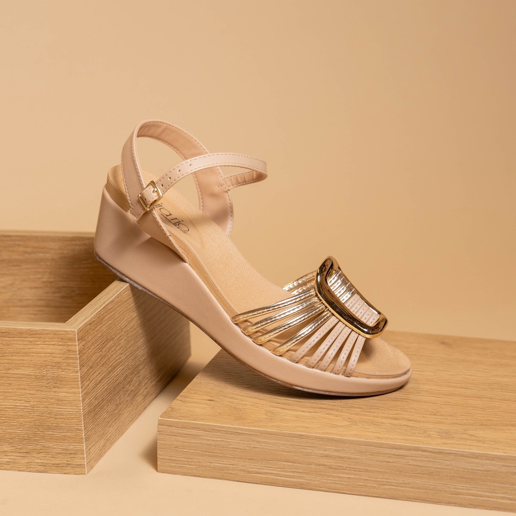8381.318 BEIRA RIO SANDALIA BEIGE NAPA DORADO