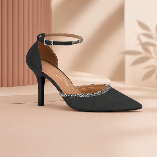 1184.1180 VIZZANO ZAPATO NEGRO PELICA COLLAR