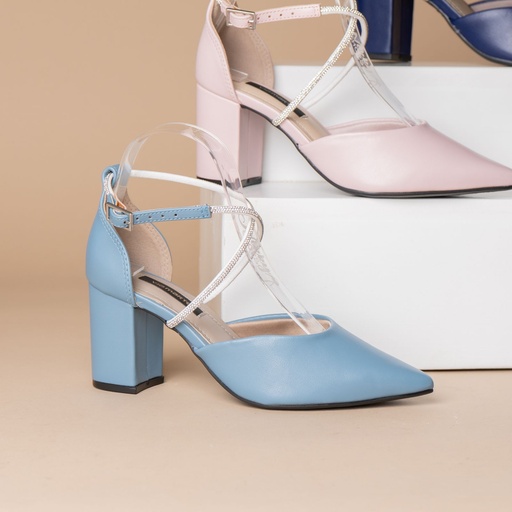028020 VIAMARTE ZAPATO CELESTE NAPA