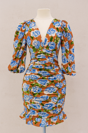 3078OD VESTIDO MARCA MILK HONEY COLOR ZAPOTE