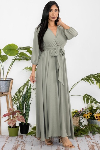HH568 VESTIDO MARCA HAND H COLOR VERDE