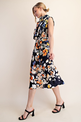 GD6994 VESTIDO MARCA GLAM COLOR AZUL  