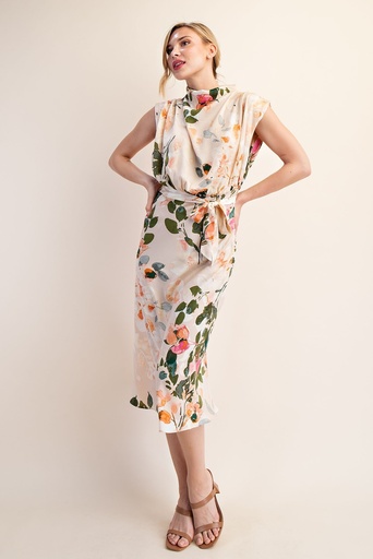 GD6994 VESTIDO MARCA GLAM COLOR CREMA
