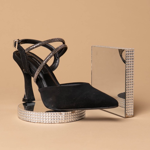 037013 Viamarte Zapato Negro Nobuck