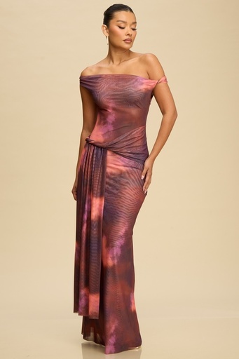 LD12147 LUXXEL VESTIDO FUCSIA MULTI