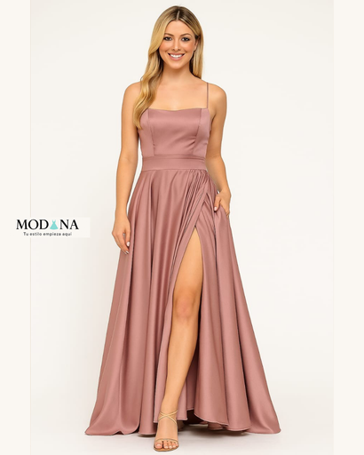 CA1053 VESTIDO MARCA CAPRICHO COLOR PALO ROSA
