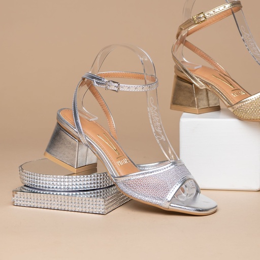 6428.346 VIZZANO SANDALIA PLATEADO METAL.