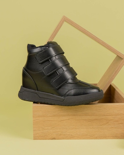 5834.100 MOLECA TENIS PLATAFORMA NEGRO NAPA