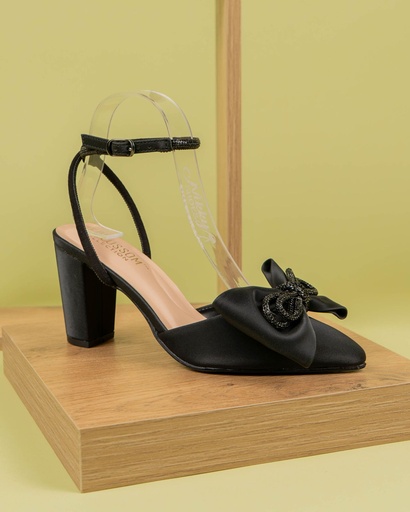 WANDA11 BLOSSOM ZAPATO MOÑA NEGRO