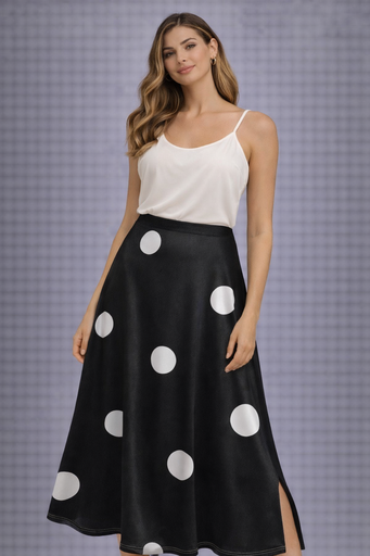 013 FALDA LARGA LUNARES