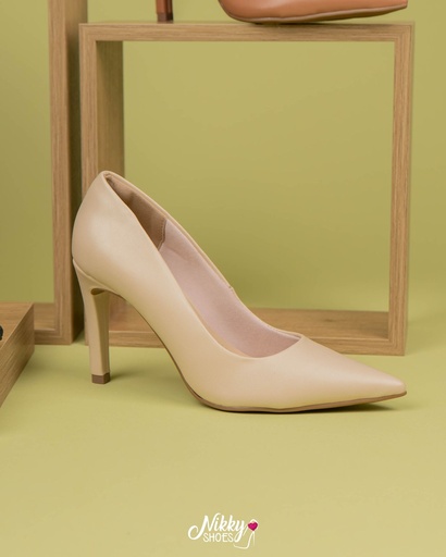 045001 VIAMARTE STILETTO CREMA NAPA 